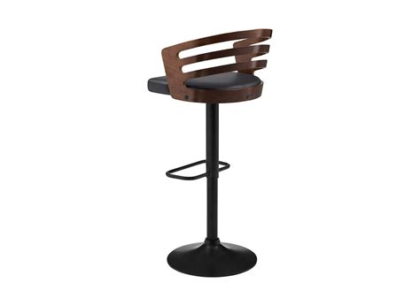 Path Faroe Islands Balanced Tabouret De Bar Bois Et Simili Cuir Clean