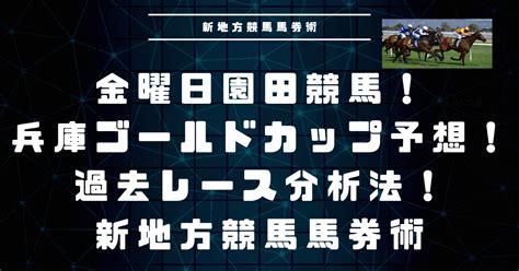 この2頭！兵庫ゴールドカップ予想！新地方競馬馬券術と過去レース分析法！