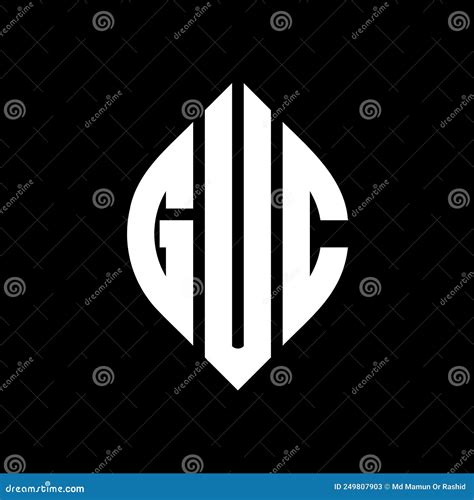 GUC Circle Letter Logo Design with Circle and Ellipse Shape. GUC ...