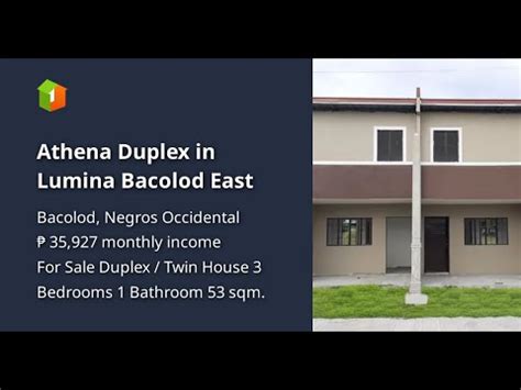 Athena Duplex In Lumina Bacolod East YouTube