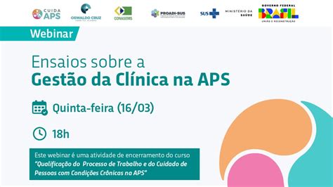 Cuida Aps Ensaios Sobre A Gest O Da Cl Nica Na Aps Youtube