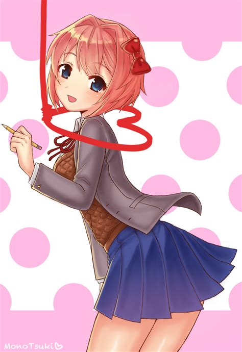 Sayori Doki Doki Literature Club Drawn By Monotsuki Danbooru