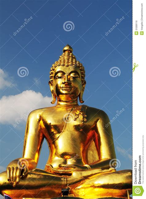 Statua Dorata Di Buddha Fotografia Stock Immagine Di Religioso