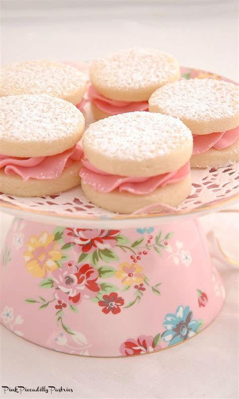 Pink Piccadilly Pastries Melting Moments Sandwiches With Fresh