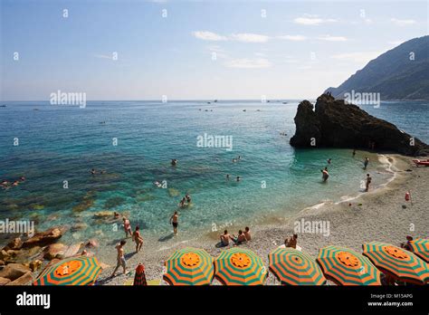 Monterosso Al Mare Italy July 9 2016 Monterosso Al Mare Beach