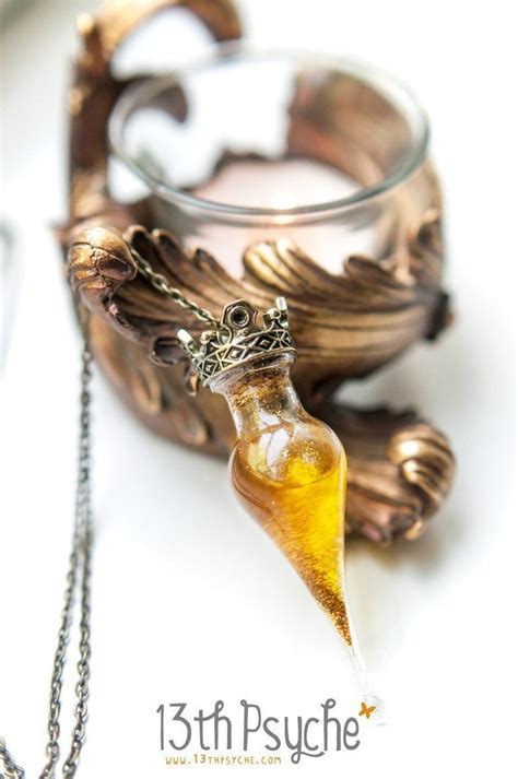 Handmade Felix Felicis Potion Bottle Pendant Necklace | 13thPsyche ...