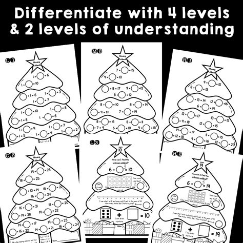 Missing Addends Unknown Addends Christmas Math Craft Made By Teachers