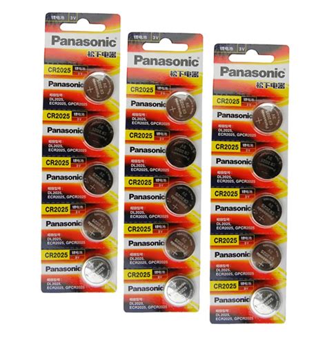 15X Original Brand New Battery For PANASONIC Cr2025 3v Button Cell Coin