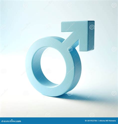 3D Male Gender Symbol AI Generated Stock Illustration Illustration