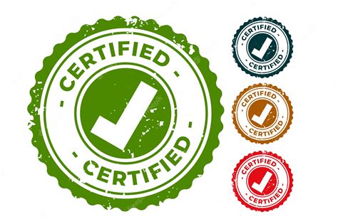 Certified Stamp Psd