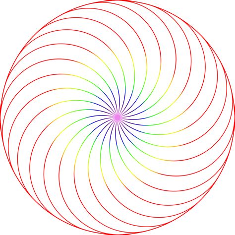 Clipart - Fibonacci Spiral 3