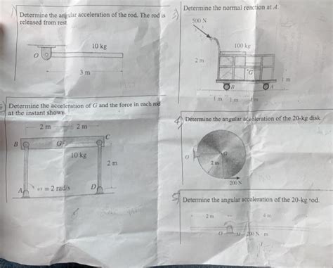 Solved Determine The Normal Reaction At A Determine The Chegg