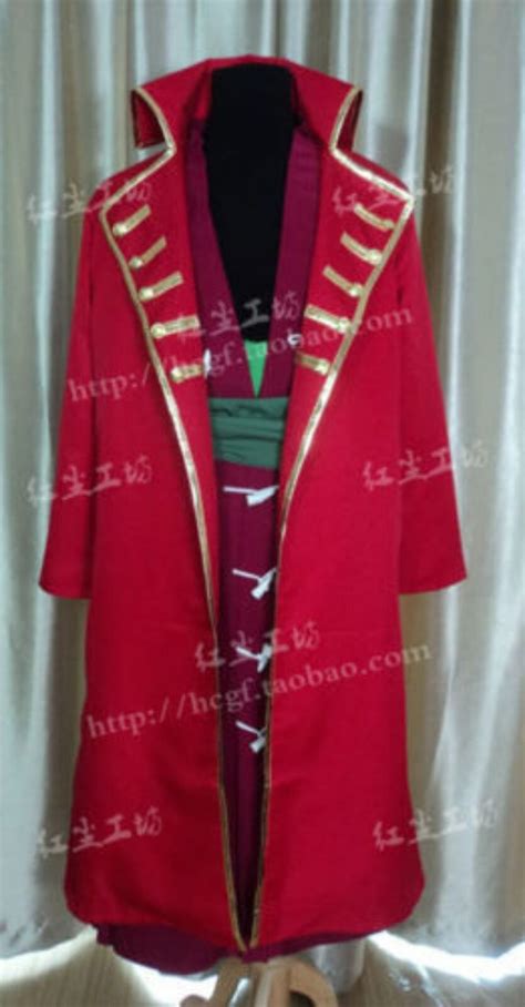 One Piece Theater Edition Z Red Roronoa Zoro Cosplay Costume EBay