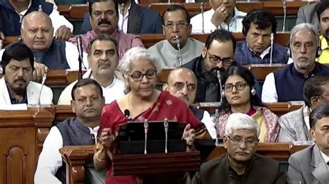 Budget Speech Of Nirmala Sitharaman Union Minister Of Finance