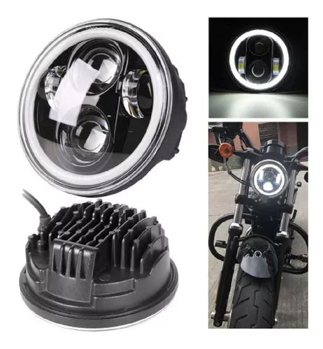 Faro Moto Led Day Maker Con Base Universal Ojo Angel