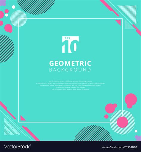 Abstract pink circle geometric pattern design Vector Image