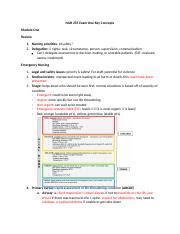 Exam 1 Key Concepts Docx NUR 255 Exam One Key Concepts Module One