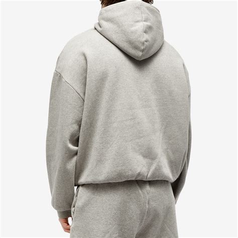 Fear Of God Essentials Spring Tab Detail Hoodie Dark Heather Oatmeal End Au