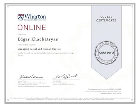 New Certificate | Edgar Khachatryan