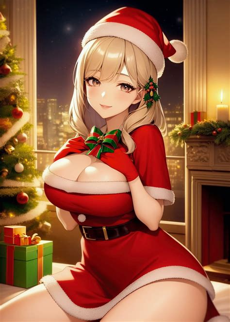 Rule 34 1girls 2022 Ai Generated Big Breasts Blonde Hair Christmas