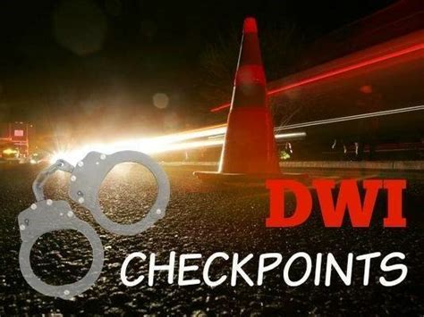 Police Department Sheriffs Office Sobriety Checkpoints Saturation