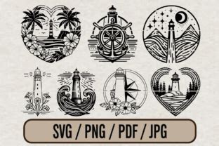 Lighthouse Svg Vector File, #1 Graphic by Mimoza Design · Creative Fabrica