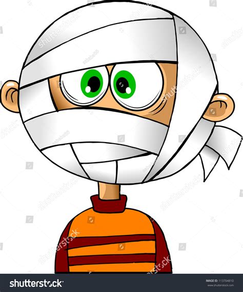 Child Bandaged Head Bandages Vector Illustration Stock Vector 113704810