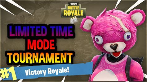 Limited Time Mode Test Tournament Fortnite Youtube