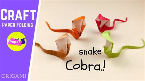 How To Make A Paper Snake Origami Cobra Snake Youtube