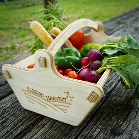 Personalized Harvest Basket Garden Basket T For Gardener