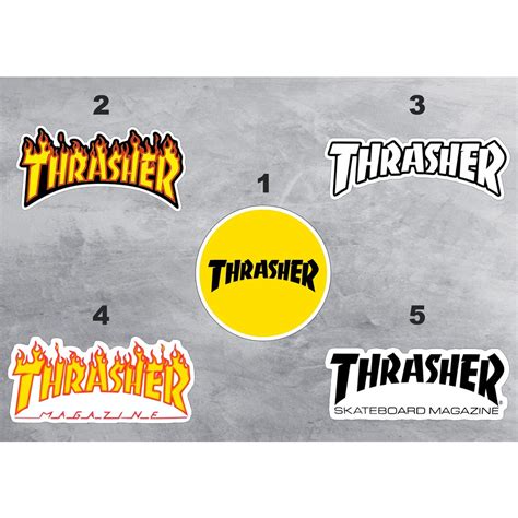 Jual Sticker Pack Aesthetic Thrasher Sticker Brand Stiker Distro