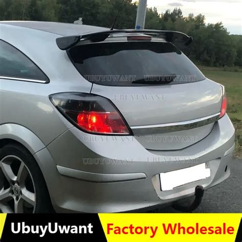 Para opel vauxhall astra h 2004 2011 spoiler abs plástico olhar de