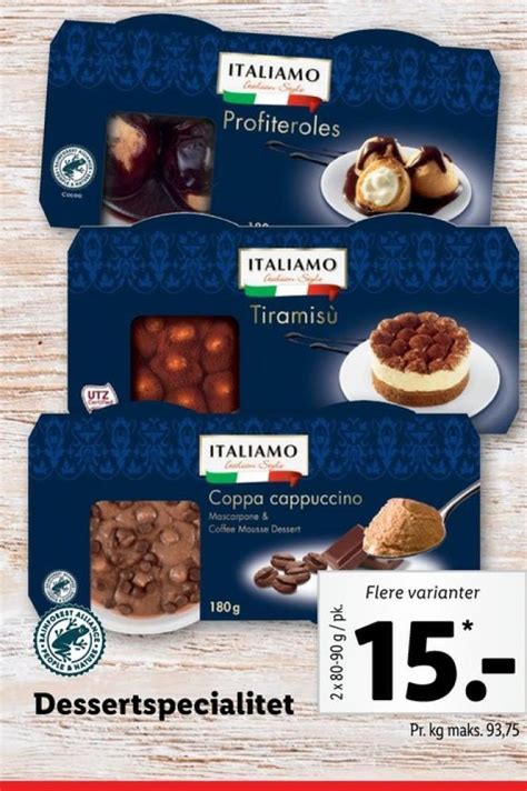 Italiamo Tiramisu Tilbud Hos Lidl