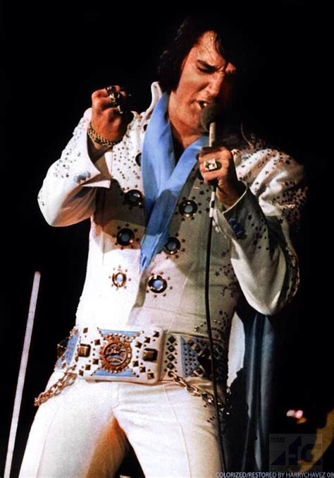 Elvis Wearing The White Fireworks Jumpsuit And Cape Philadelphia Pa November 1971 King Elvis