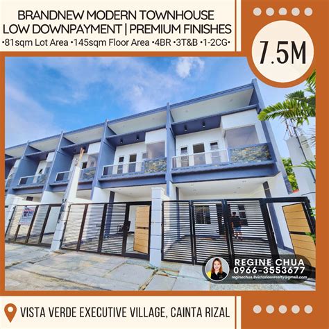 MODERN TOWNHOUSE FOR SALE IN VISTA VERDE EXECUTIVE VILLAGE CAINTA