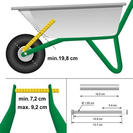 Roue de Brouette ECD Germany Caoutchouc Plein PU 4 80 4 00 8 Ø