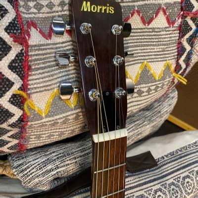 Morris W Dreadnought Acoustic Made In Japan Natural Reverb