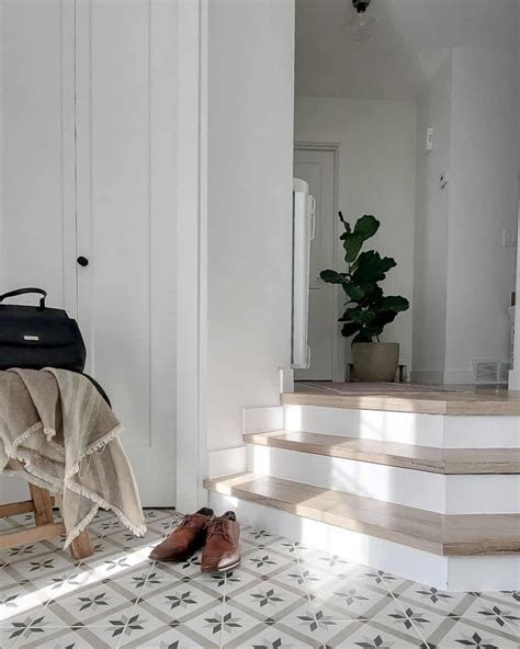 Patterned Tiles In Entryway Soul Lane