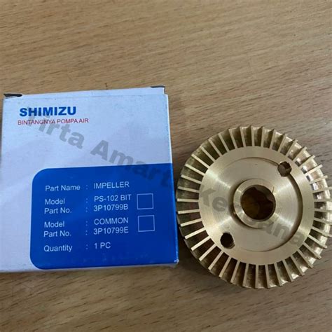 Jual Impeller Pompa Air Shimizu Kipas Kuningan Pompa Ps 130 Shopee