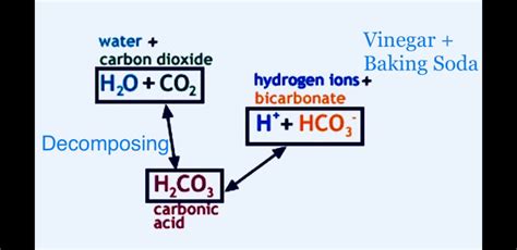 Baking Soda And Vinegar Chemical Reaction Explanationnahco3 Ch3cooh