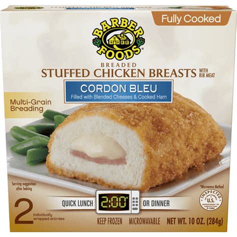 Breaded Stuffed Chicken Breasts With Rib Meat Cordon Bleu Chicken Yoder S Country Market