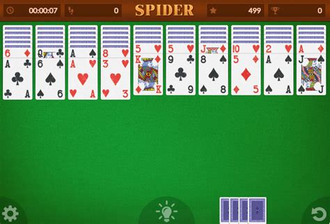 Spela Spider Solitaire Big Gratis Spelrummet