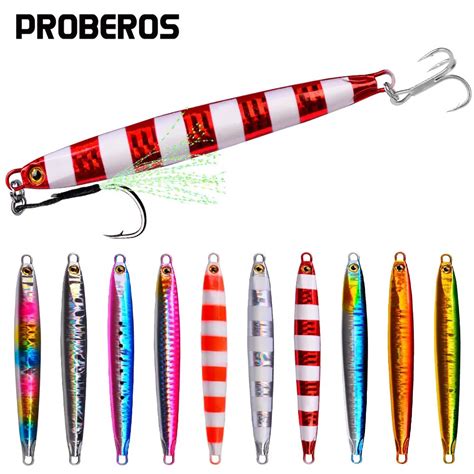 PROBEROS señuelo de pesca Jigging de fundición lenta 10g 20G 30g 40g