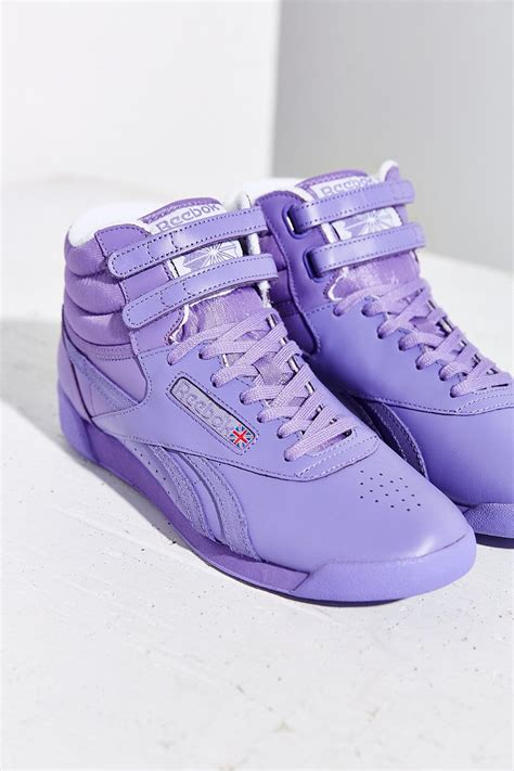 Lyst - Reebok Freestyle Hi Spirit Sneaker in Purple