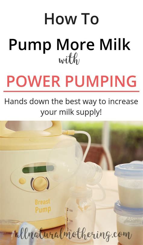 Power Pumping The Best Technique To Increase Your Milk Supply Power