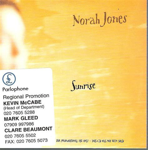 Norah Jones - Sunrise (2004, CD) | Discogs