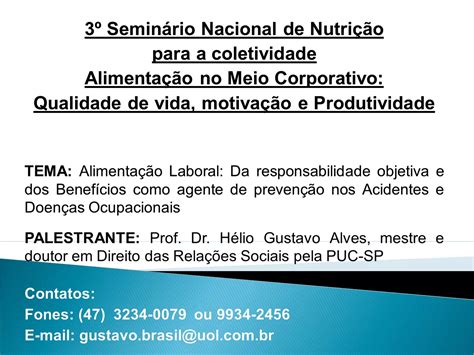 Alimenta O Laboral Da Responsabilidade Objetiva E Dos Benef Cios Como