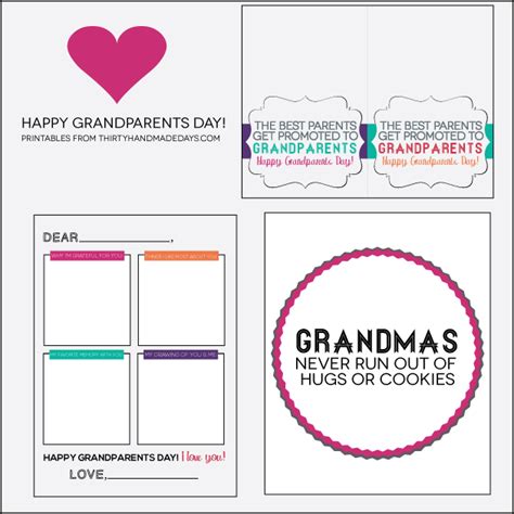 4 Best Grandparents Day Printables PDF for Free at Printablee