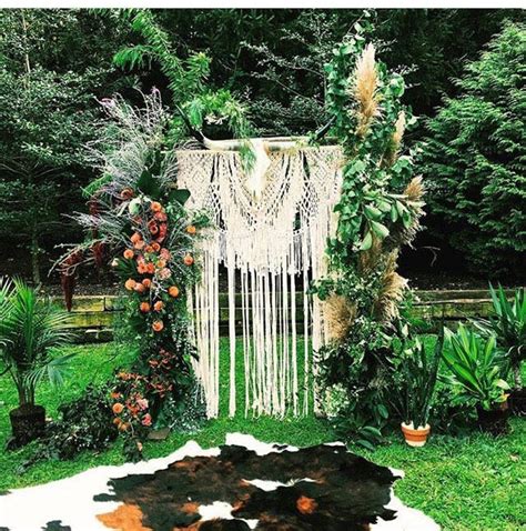 Wedding Macrame Backdrop Arch Bohemian Beautiful Boho Wedding Etsy