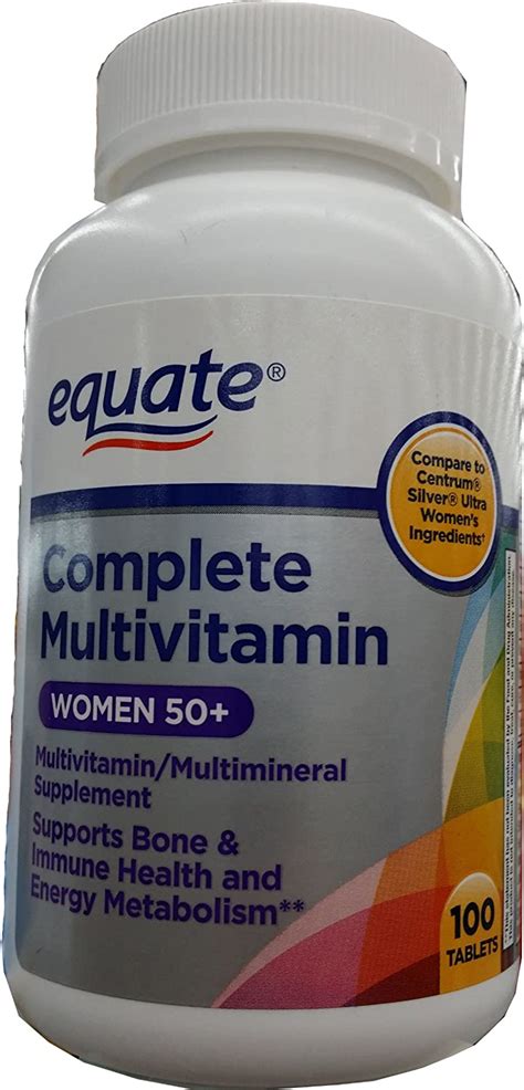 Equate Complete Multivitamin Women 50 100 Tablets For Bone And Breast Health